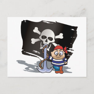 Cartão Postal Pirate Kid