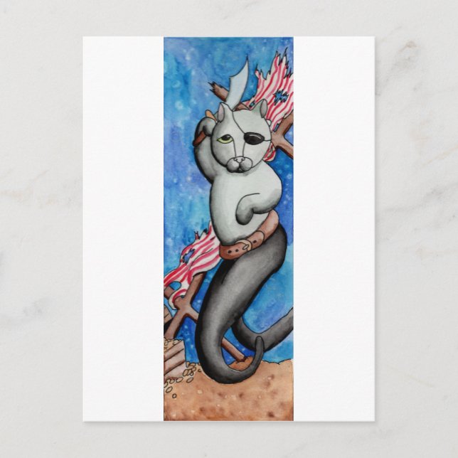 Cartão Postal Pirate MerCat (Frente)