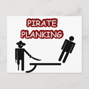 Cartão Postal Pirate Planking