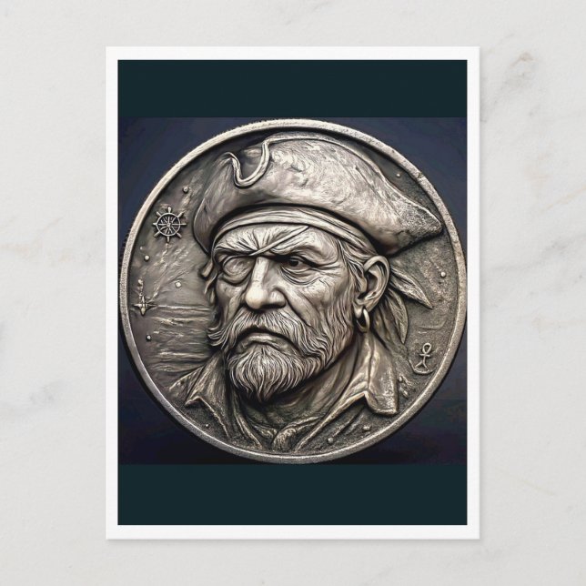 Cartão Postal Pirate. Postcard (Frente)