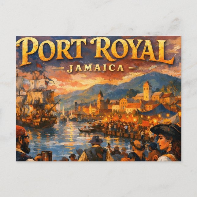 Cartão Postal Pirate week in port royal (Frente)