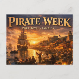 Cartão Postal Pirate week in port royal