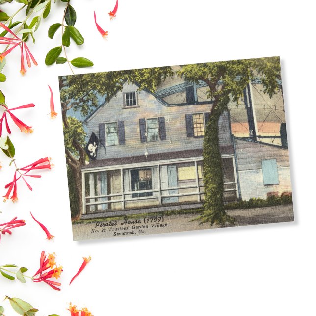 Cartão Postal Pirates House Savannah GA (Criador carregado)