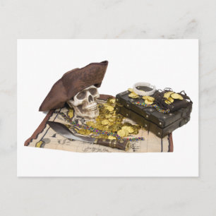 Cartão Postal PirateSkullBooty092009