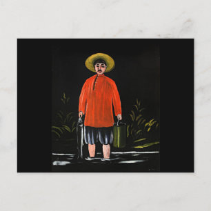 Cartão Postal Pirosmani - Pescador de camisa vermelha