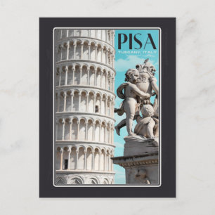 Cartão Postal Pisa - A Torre Que Se Limpa