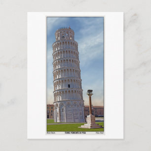 Cartão Postal Pisa - A Torre Que Se Limpa