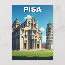 Cartão Postal Pisa Itália Viagem Piazza dei Miracoli