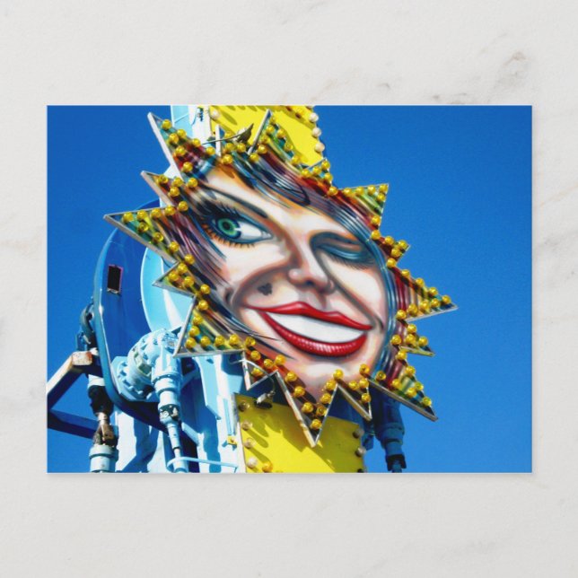 Cartão Postal piscar os olhos (Frente)