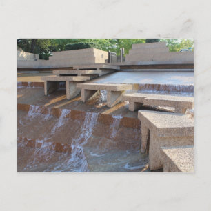 Cartão Postal Piscina Ativa de Água - Forte Worth Water Garden #