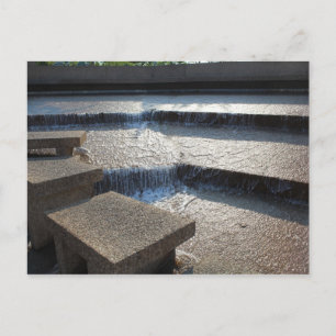 Cartão Postal Piscina de Água Ativa - Jardim de Água de Fort Wor