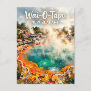 Cartão Postal Piscina de Champanhe Wai-O-Tapu Nova Zelândia