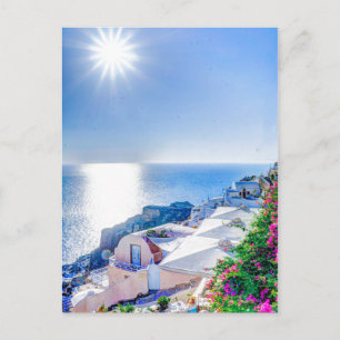 Cartão Postal Piscina de Santorini