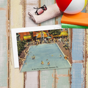 Cartão Postal Piscina DeSoto - Hotel Savannah GA Histórico