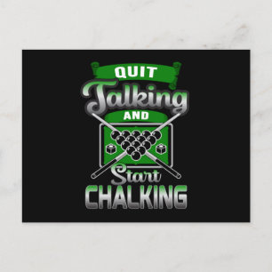 Cartão Postal Piscina Snooker Billiard 8 Ball Billiards Engraça