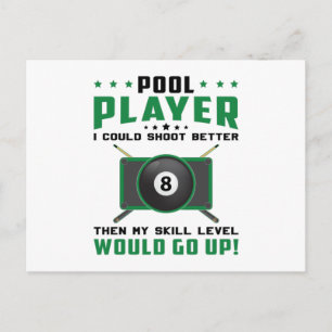 Cartão Postal Piscina Snooker Billiard 8 Ball Billiards Ideia do
