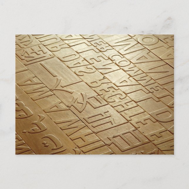 Cartão Postal Piso multilíngue (Frente)