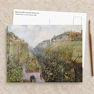 Cartão Postal Pissarro - Boulevard Montmartre, Terça-feira de Ca