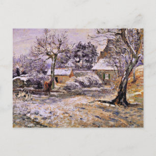 Cartão Postal Pissarro - Neve em Montfoucault