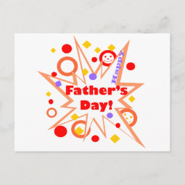 Cartão Postal Pista de Dia de os pais Feliz