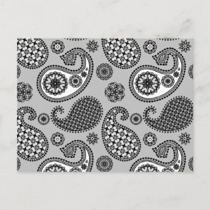 Cartão Postal Pista, tons de cinza, preto e branco