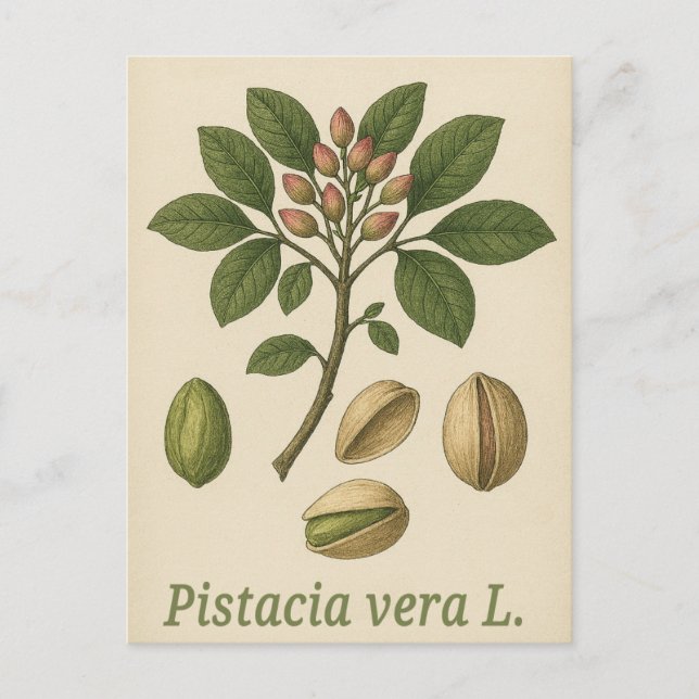 Cartão Postal Pistachio vera Postcard (Frente)