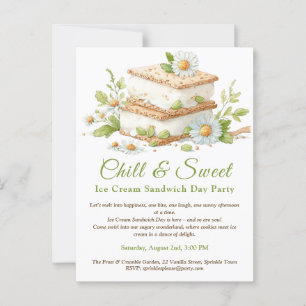 Cartão Postal Pistão Sorvete Sanduíche Dia da Água