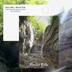 Cartão Postal Pitcher Falls Rock Alley White Mountains NH