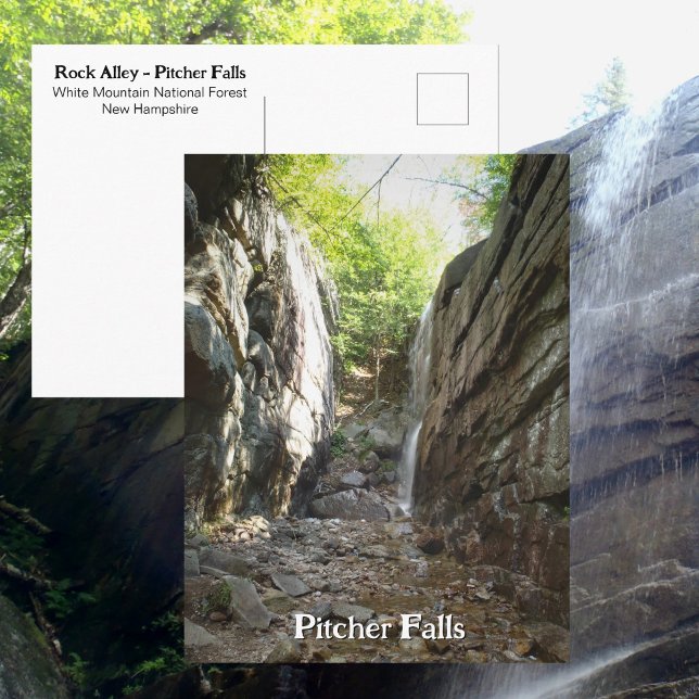 Cartão Postal Pitcher Falls Rock Alley White Mountains NH (Criador carregado)