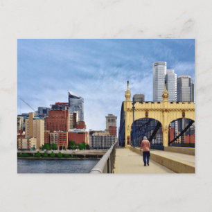 Cartão Postal Pittsburgh - Atravessando a Ponte Smithfield Stree