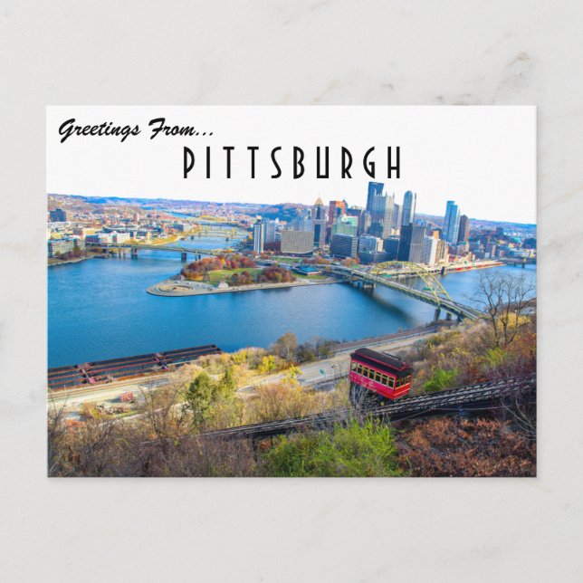 Cartão Postal Pittsburgh Cityscape (Frente)