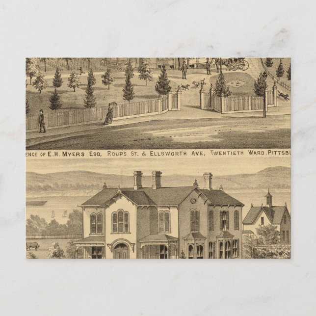 Cartão Postal Pittsburgh, Pensilvânia 2 (Frente)