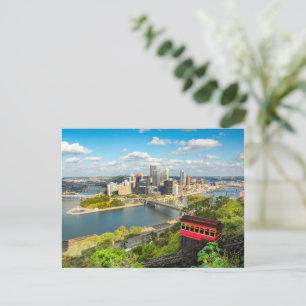 Cartão Postal Pittsburgh Pensilvânia Duquesne Incline
