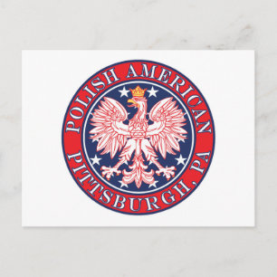 Cartão Postal Pittsburgh Pensilvânia Polonês