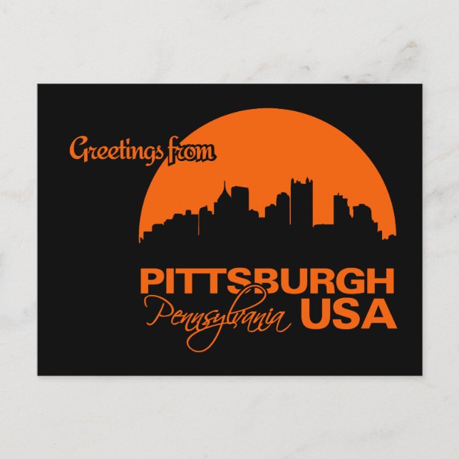 Cartão postal PITTSBURGH - personalizável (Frente)