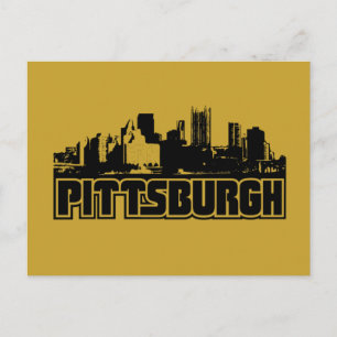 Cartão Postal Pittsburgh Skyline