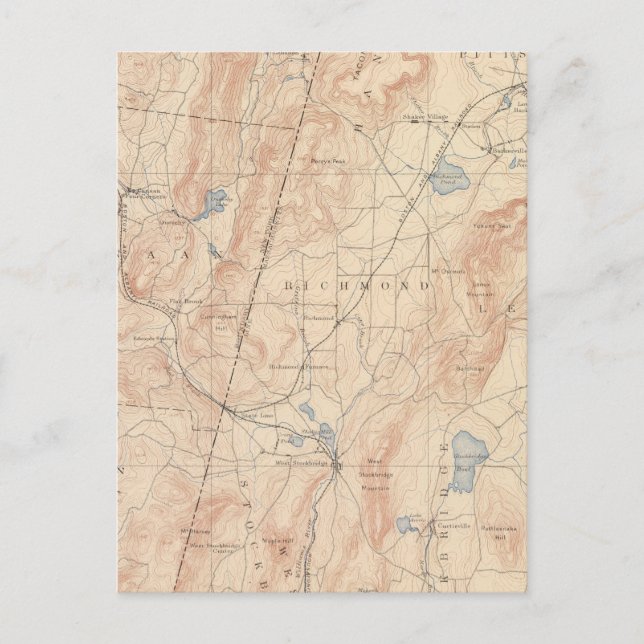 Cartão Postal Pittsfield, Massachusetts (Frente)