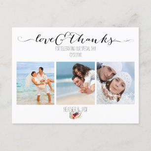 Cartão Postal PixDezines DIY fotos obrigado você