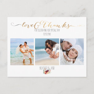 Cartão Postal PixDezines DIY fotos obrigado você