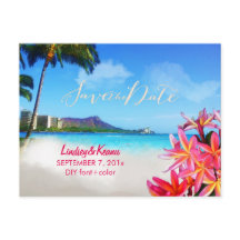 PixDezines Vintage wakiki/diamond head/plumeria