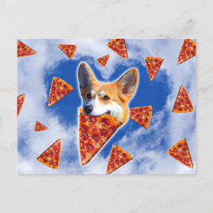 Cartão Postal Pizza De Engorda De Cães