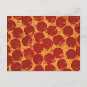 Cartão Postal Pizza de Pepperoni