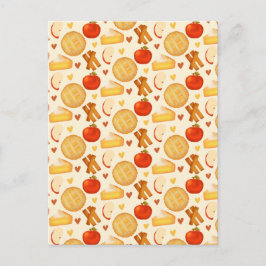 Cartão Postal Pizza E Ingredientes De Maçã Fashiada