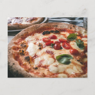 Cartão Postal Pizza Napoletana Italiana