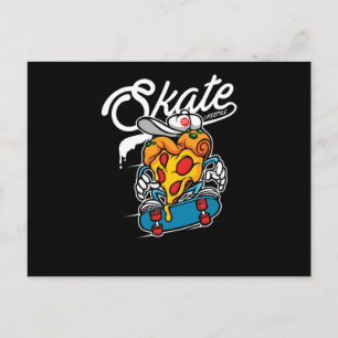 Cartão Postal Pizza skate
