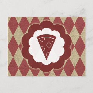 Cartão Postal pizza vintage