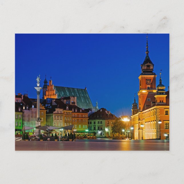 Cartão Postal Plac Zamkowy Polônia (Frente)