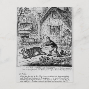 Cartão Postal Placa 1, de "A Vida de William Cobbett"