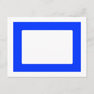 Cartão Postal Placa 7X5 com Dentro redondo contém azul transp