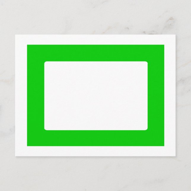 Cartão Postal Placa 7X5 com Dentro redondo em verde transparente (Frente)